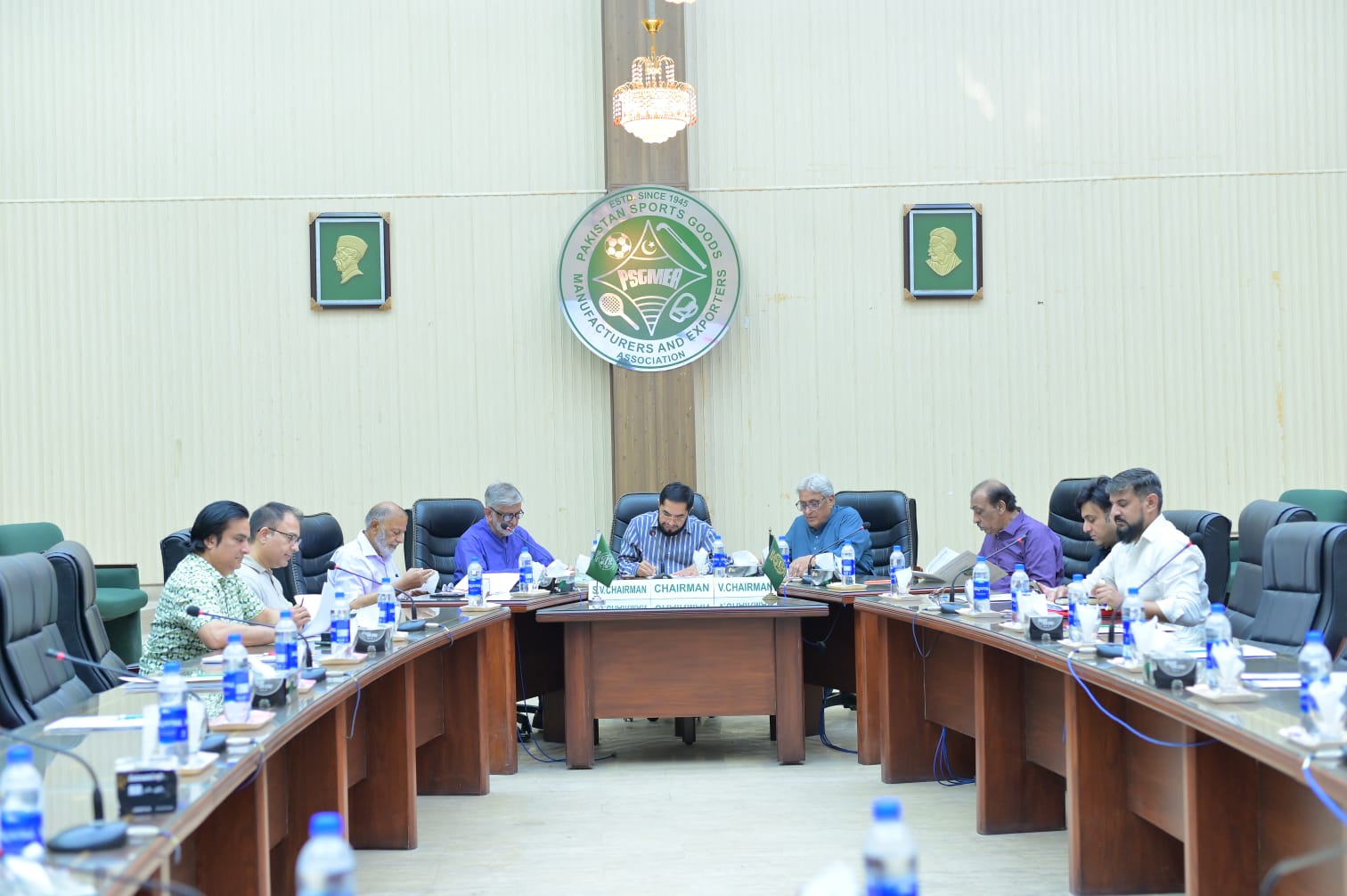 On 30th April, 2025 , the PSGMEA conducted 7th Executive Committee Meeting of Pakistan Sports Goods Manufacturers and Exporters Association Sialkot Chaired by Chairman Kh. Masood Akhtar.