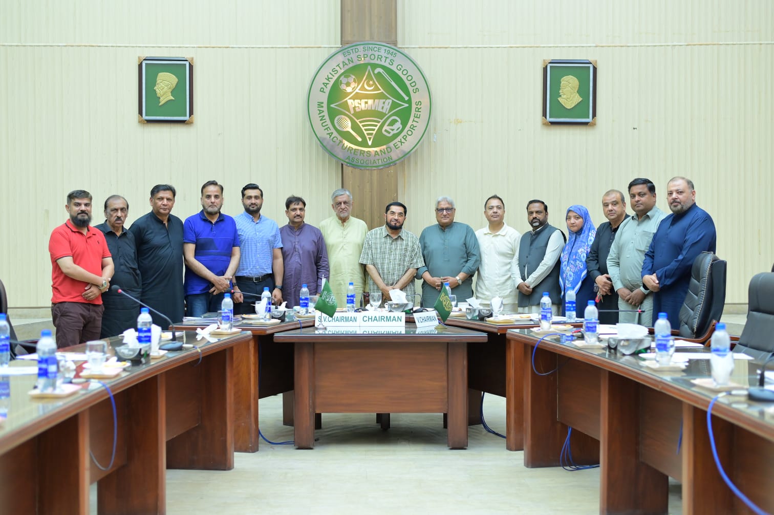 On 29th May 2025, the PSGMEA conducted 8th Executive Committee Meeting of Pakistan Sports Goods Manufacturers and Exporters Association Sialkot Chaired by Chairman Kh. Masood Akhtar.