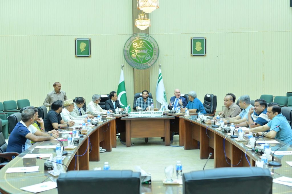 The honourable Chairman of PSGMEA Khawaja Masood Akhtar chaired a meeting on visit of His Excellency the Australian High Commissioner to the PSGMEA Office held on 3rd June 2026. — photograph 4