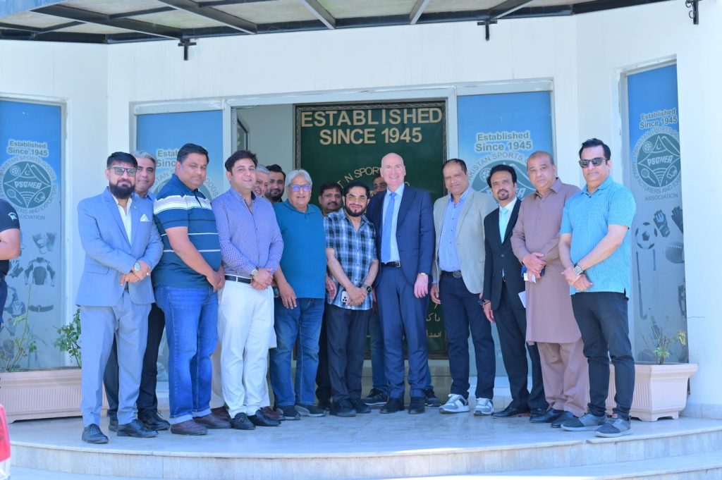 The honourable Chairman of PSGMEA Khawaja Masood Akhtar chaired a meeting on visit of His Excellency the Australian High Commissioner to the PSGMEA Office held on 3rd June 2026. — photograph 3