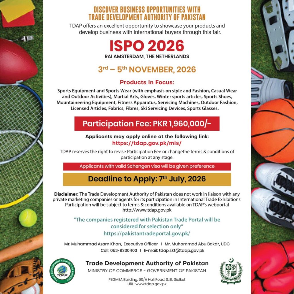 ISPO 2026 — published notice